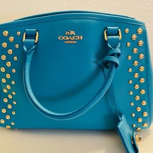 Vintage Teal Coach Purse